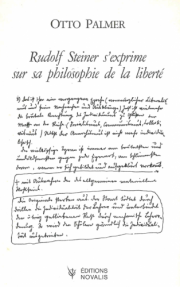 Rudolf Steiner s'exprime sur sa Philosophie de la liberté